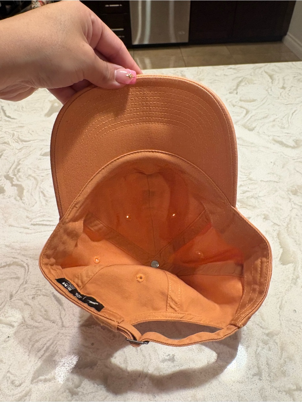 Kids Orange Cotton Baseball Cap - Unbranded